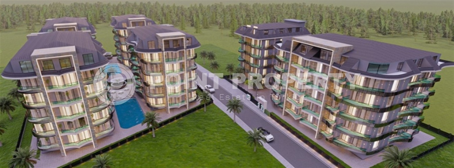 New apartment in a modern residential complex, in the center of the popular area of Alanya - Güller Pinari-id-5774-photo-8