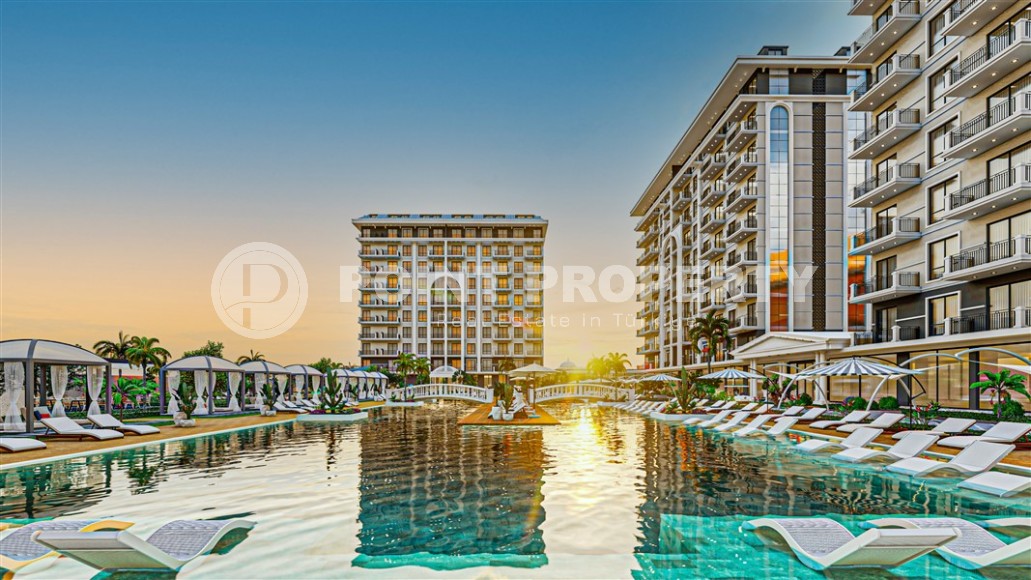 Небольшая квартира на 1-м этаже, в ультрасовременном жилом комплексе на этапе строительства, в полутора километрах от моря-id-5776-фото-12