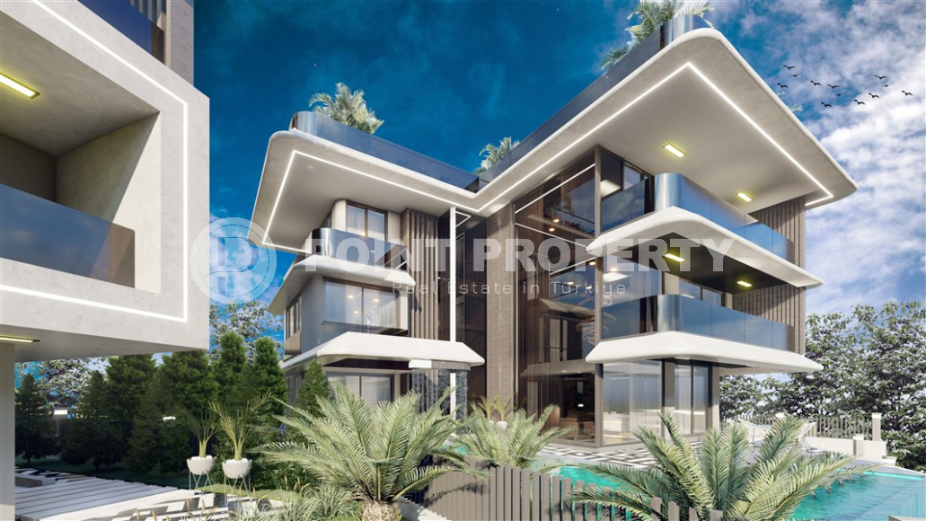 A unique project of four 5+1 villas under construction in Kargicak with a personal spa and infinity pool in each house. 310 - 500 m2-id-1060-photo-13