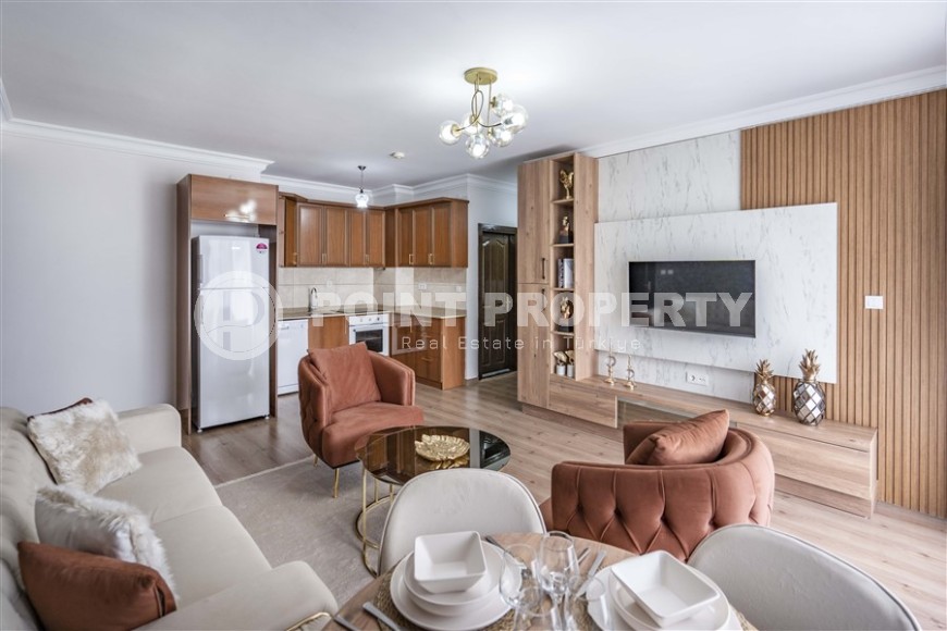 Стильная квартира с дизайнерским ремонтом, в 250 метрах от моря, в самом центре Аланьи-id-5788-фото-2