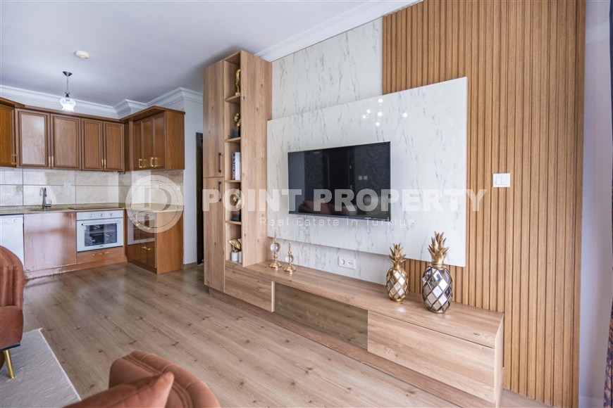 Стильная квартира с дизайнерским ремонтом, в 250 метрах от моря, в самом центре Аланьи-id-5788-фото-6