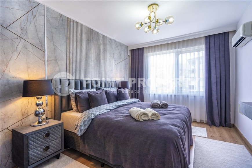 Стильная квартира с дизайнерским ремонтом, в 250 метрах от моря, в самом центре Аланьи-id-5788-фото-10