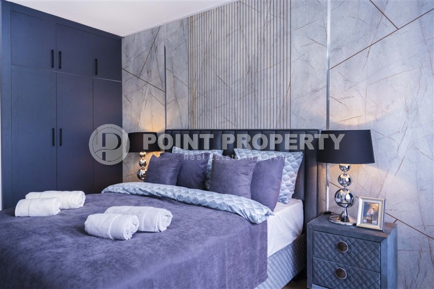 Стильная квартира с дизайнерским ремонтом, в 250 метрах от моря, в самом центре Аланьи-id-5788-фото-13