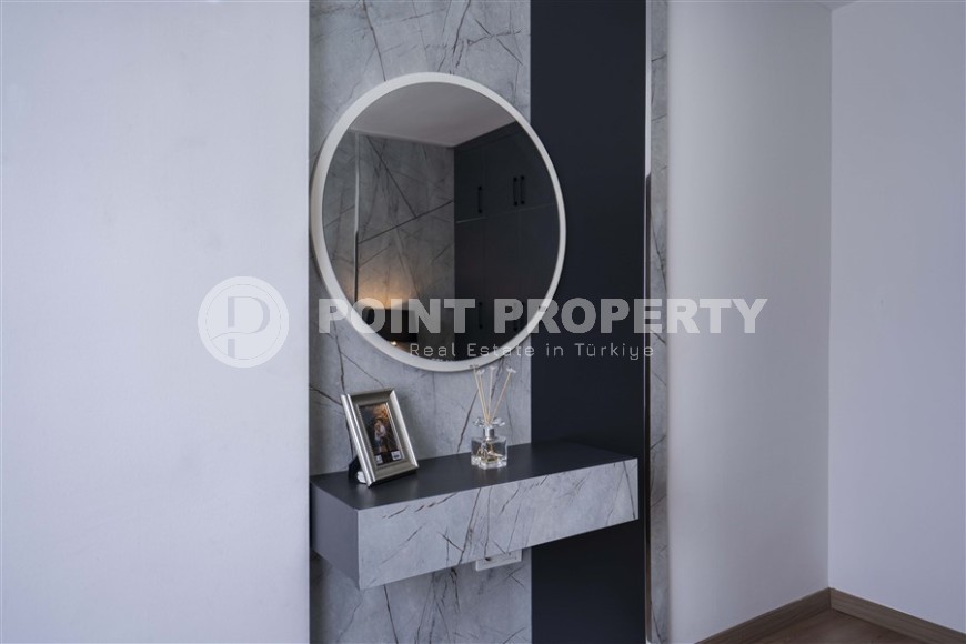 Стильная квартира с дизайнерским ремонтом, в 250 метрах от моря, в самом центре Аланьи-id-5788-фото-15