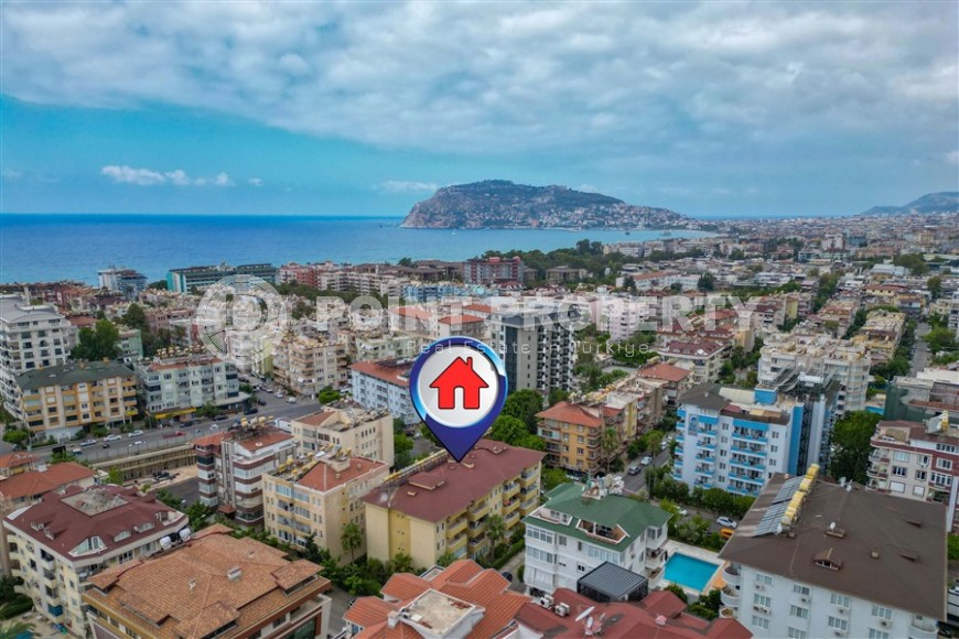 Стильная квартира с дизайнерским ремонтом, в 250 метрах от моря, в самом центре Аланьи-id-5788-фото-35