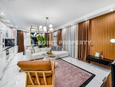 Комфортабельная, стильная квартира с роскошным видом на море, в элитном, спокойном районе Аланьи - Бекташ-id-5793-фото-4