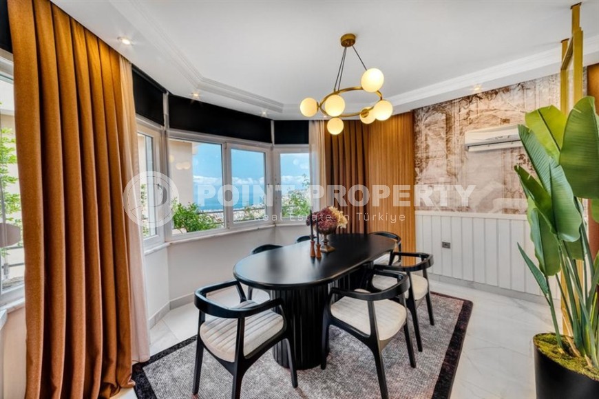 Comfortable, stylish apartment with a luxurious sea view, in an elite, quiet area of Alanya - Bektas-id-5793-photo-5