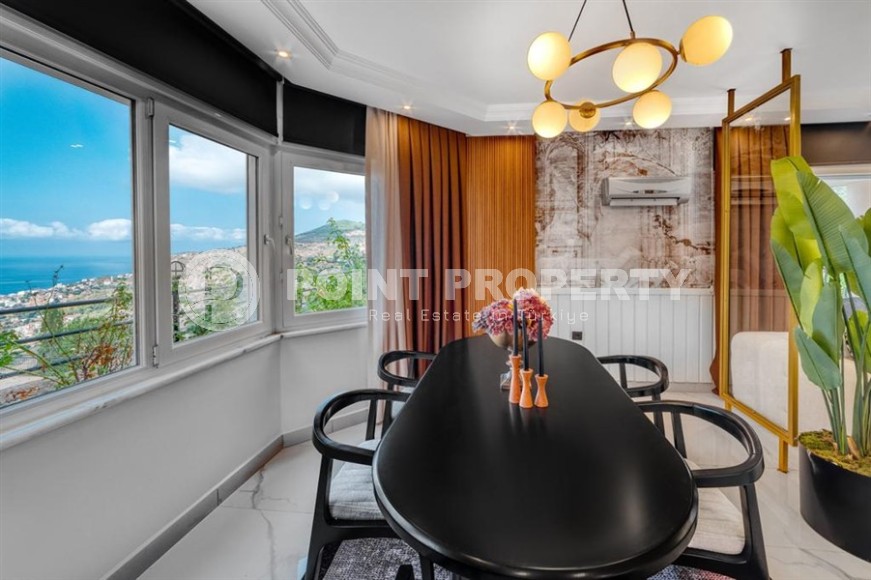 Comfortable, stylish apartment with a luxurious sea view, in an elite, quiet area of Alanya - Bektas-id-5793-photo-7