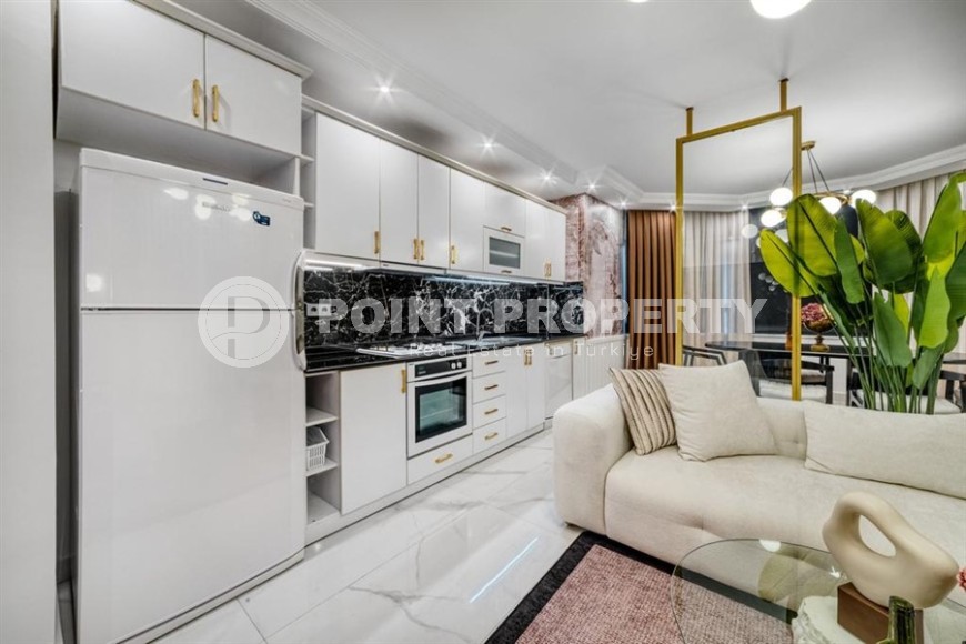 Comfortable, stylish apartment with a luxurious sea view, in an elite, quiet area of Alanya - Bektas-id-5793-photo-8