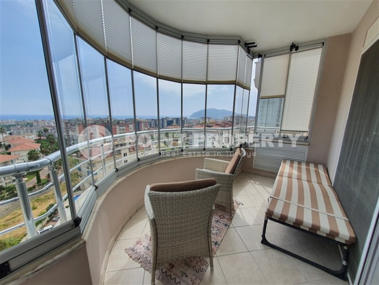 Панорамная квартира с видом на море и город, на 8-м этаже в тихом, умиротворенном районе Аланьи - Джикджилли-id-5795-фото-7