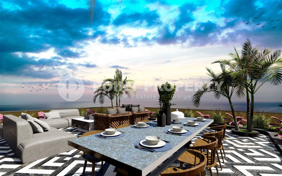 A unique project of four 5+1 villas under construction in Kargicak with a personal spa and infinity pool in each house. 310 - 500 m2-id-1060-photo-15