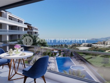 Новая двухуровневая квартира с чистовой отделкой, в живописном районе Аланьи - Каргыджак, и в 800 метрах от моря-id-5798-фото-2