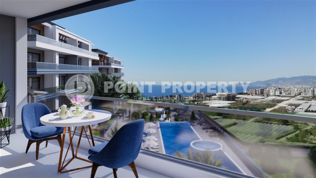 Новая двухуровневая квартира с чистовой отделкой, в живописном районе Аланьи - Каргыджак, и в 800 метрах от моря-id-5798-фото-2