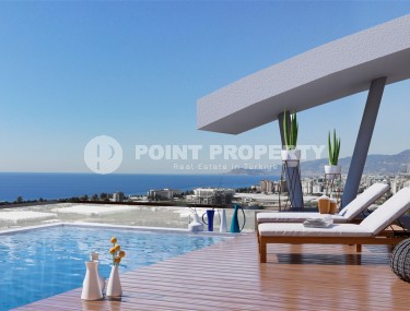 Новая двухуровневая квартира с чистовой отделкой, в живописном районе Аланьи - Каргыджак, и в 800 метрах от моря-id-5798-фото-4