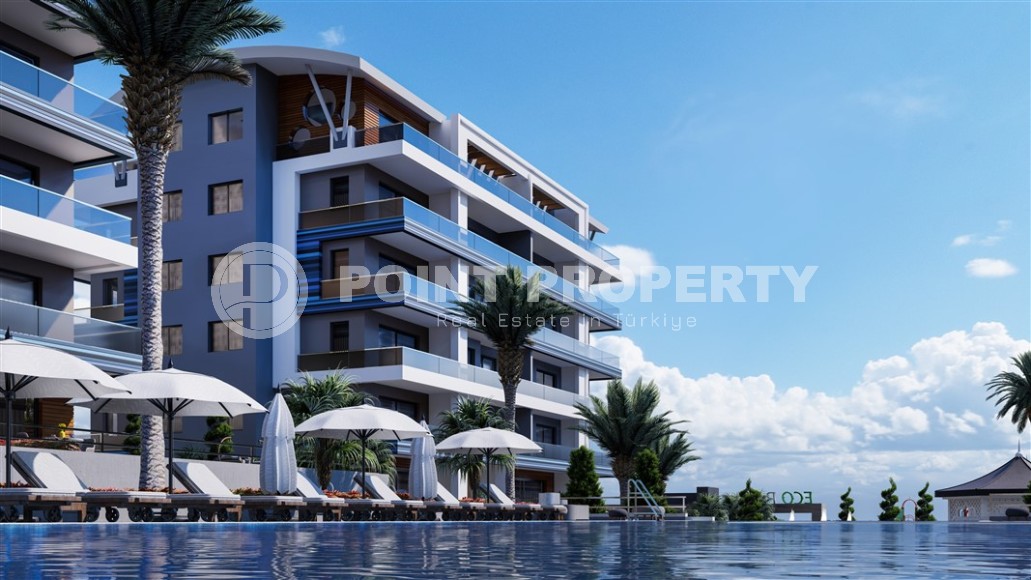 Новая двухуровневая квартира с чистовой отделкой, в живописном районе Аланьи - Каргыджак, и в 800 метрах от моря-id-5798-фото-5