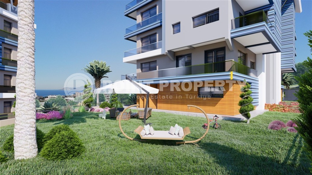 Новая двухуровневая квартира с чистовой отделкой, в живописном районе Аланьи - Каргыджак, и в 800 метрах от моря-id-5798-фото-6