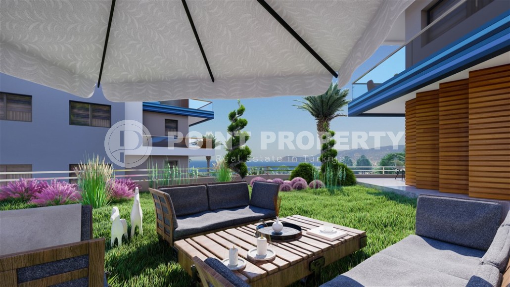 Новая двухуровневая квартира с чистовой отделкой, в живописном районе Аланьи - Каргыджак, и в 800 метрах от моря-id-5798-фото-8