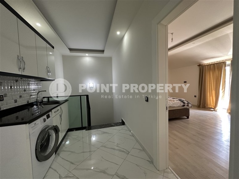 Новая двухуровневая квартира в спокойном районе Аланьи - Верхняя Оба-id-5813-фото-11