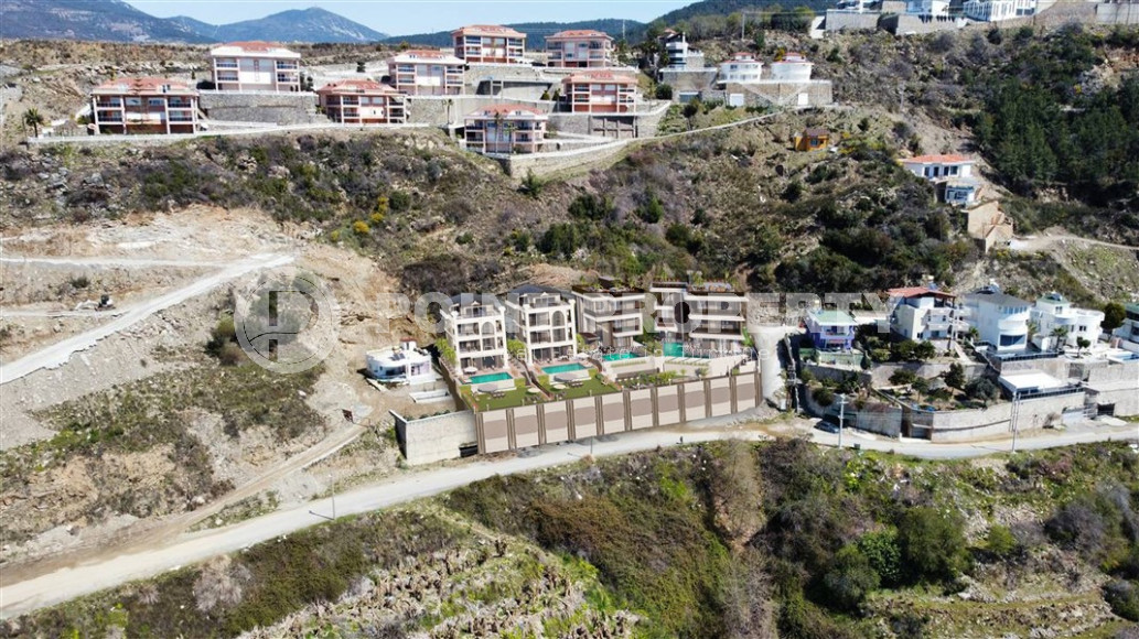 A unique project of four 5+1 villas under construction in Kargicak with a personal spa and infinity pool in each house. 310 - 500 m2-id-1060-photo-19