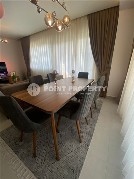 Новая двухкомнатная квартира, 115м², в элитном комплексе на берегу моря в Кестеле, Аланья-id-1455-фото-3