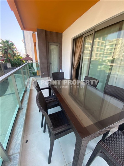 Новая двухкомнатная квартира, 115м², в элитном комплексе на берегу моря в Кестеле, Аланья-id-1455-фото-16