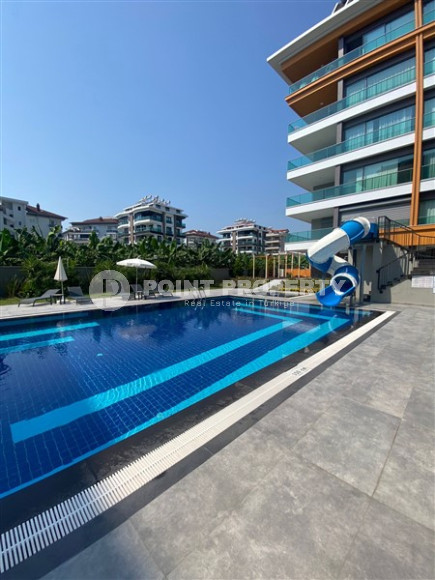 Новая двухкомнатная квартира, 115м², в элитном комплексе на берегу моря в Кестеле, Аланья-id-1455-фото-19