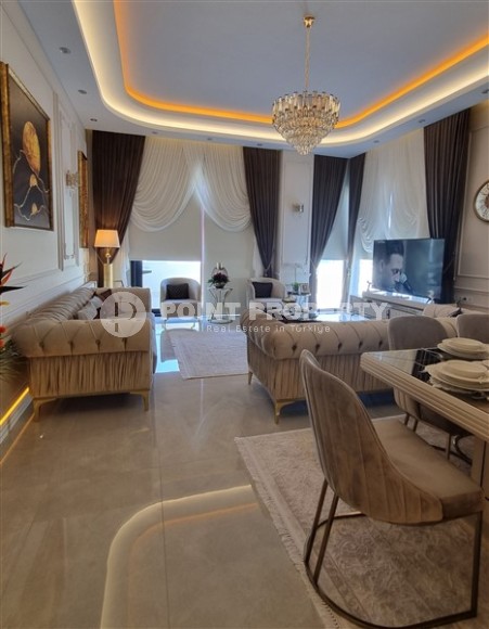 Роскошная двухуровневая квартира с дизайнерским ремонтом на 11-м этаже с мансардой, в новом жилом комплексе, построенном в 2022 году-id-5839-фото-1