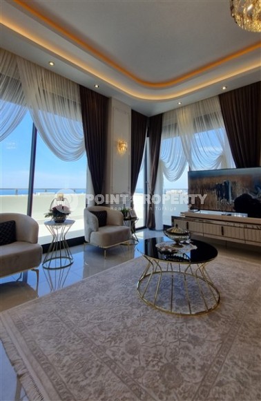 Роскошная двухуровневая квартира с дизайнерским ремонтом на 11-м этаже с мансардой, в новом жилом комплексе, построенном в 2022 году-id-5839-фото-2