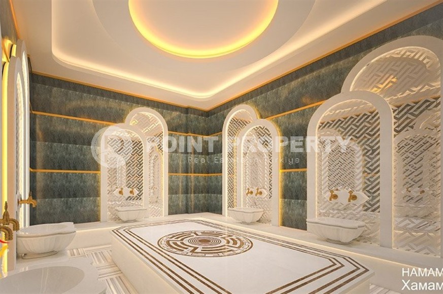 Апартаменты в жилом комплексе на этапе строительства, в 450 метрах от моря, в центре района Махмутлар-id-5840-фото-3