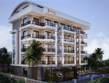 Small new apartment in a modern residential complex, in a prestigious area of Alanya - Upper Oba-id-5848-photo-1
