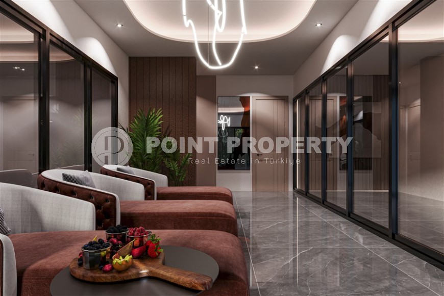 Компактная квартира с двумя спальными комнатами, в престижном районе Аланьи - Верхняя Оба-id-5852-фото-8