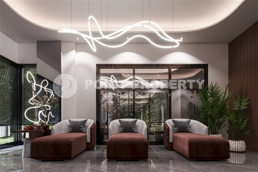 Компактная квартира с двумя спальными комнатами, в престижном районе Аланьи - Верхняя Оба-id-5852-фото-9