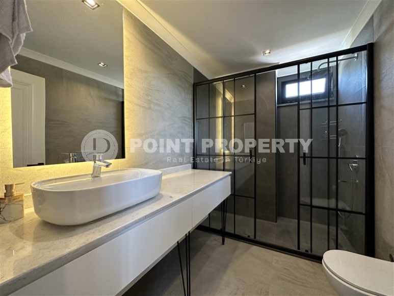 Stylish new villa 200 meters from the beach, in a quiet area of Alanya - Payallar-id-5875-photo-17