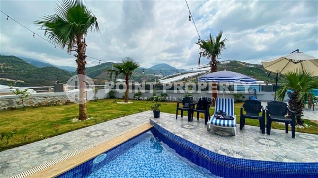 Отдельно стоящая двухэтажная вилла с бассейном и садом, в престижном районе Аланьи - Каргыджак-id-5889-фото-21