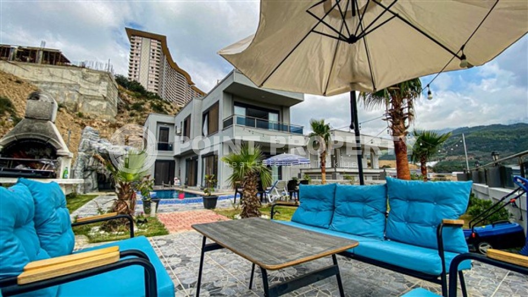 Отдельно стоящая двухэтажная вилла с бассейном и садом, в престижном районе Аланьи - Каргыджак-id-5889-фото-23