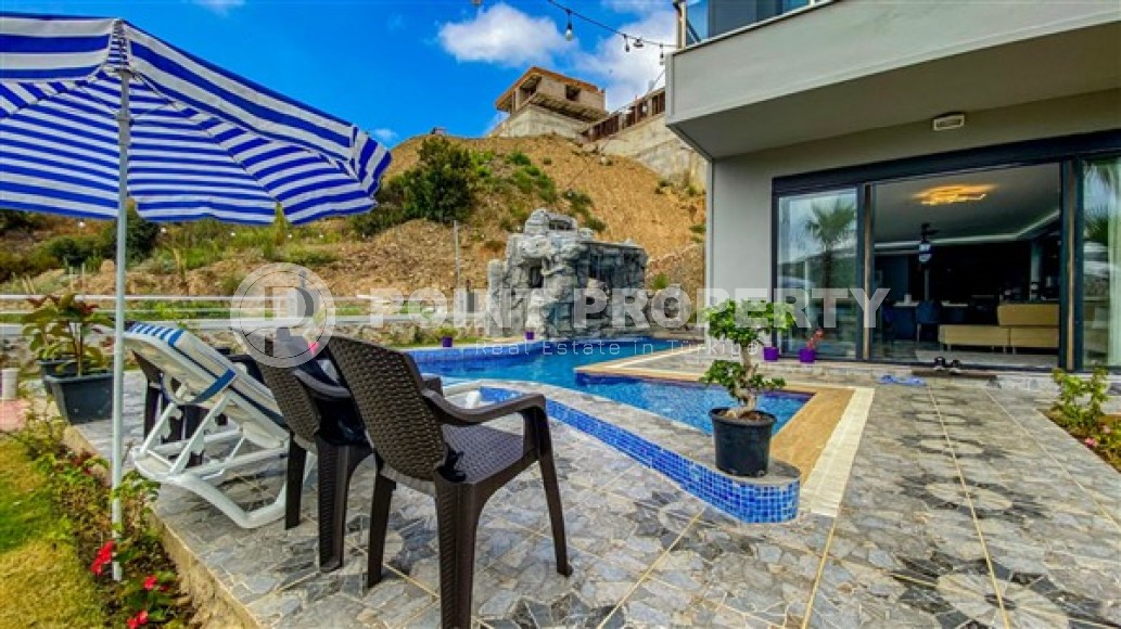 Отдельно стоящая двухэтажная вилла с бассейном и садом, в престижном районе Аланьи - Каргыджак-id-5889-фото-24