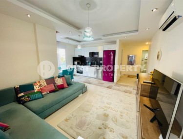 Стильная квартира с современным дизайном, в 800 метрах от моря, в центре спокойного района Аланьи - Джикджилли-id-5906-фото-2