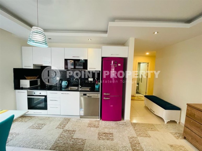 Стильная квартира с современным дизайном, в 800 метрах от моря, в центре спокойного района Аланьи - Джикджилли-id-5906-фото-4