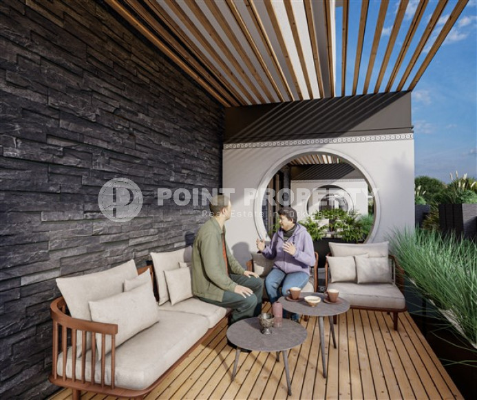 Двухкомнатная квартира, 47м², в строящемся комплексе с оптимальной инфраструктурой, в Махмутларе, Аланья-id-1462-фото-6