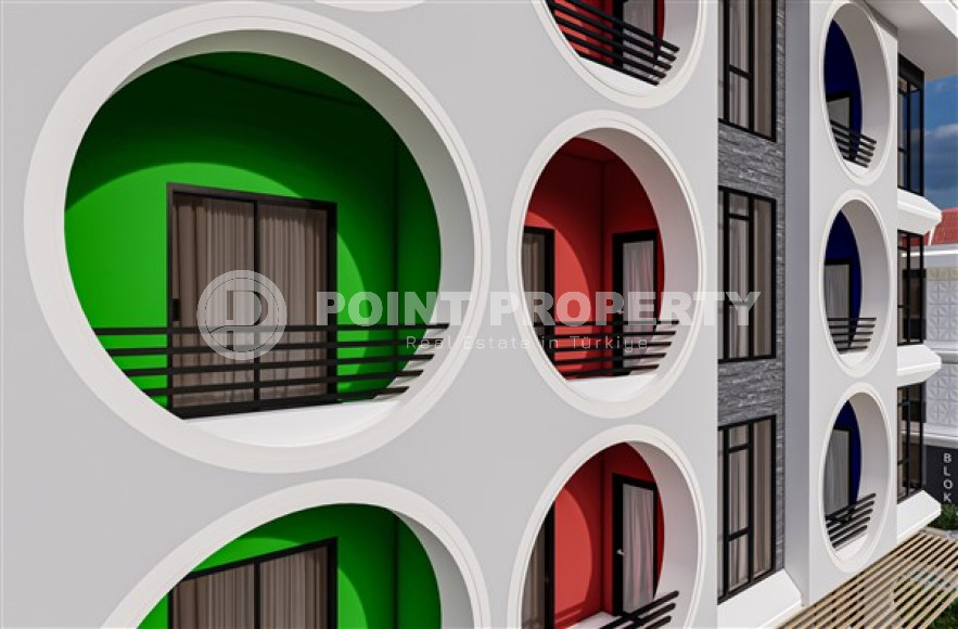 Двухкомнатная квартира, 47м², в строящемся комплексе с оптимальной инфраструктурой, в Махмутларе, Аланья-id-1462-фото-7