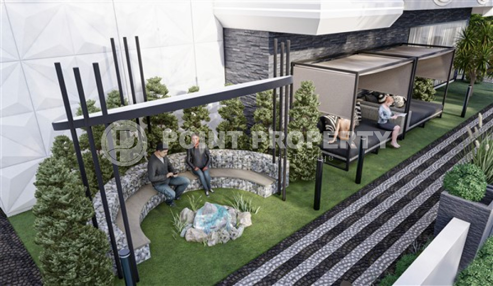 Двухкомнатная квартира, 47м², в строящемся комплексе с оптимальной инфраструктурой, в Махмутларе, Аланья-id-1462-фото-11