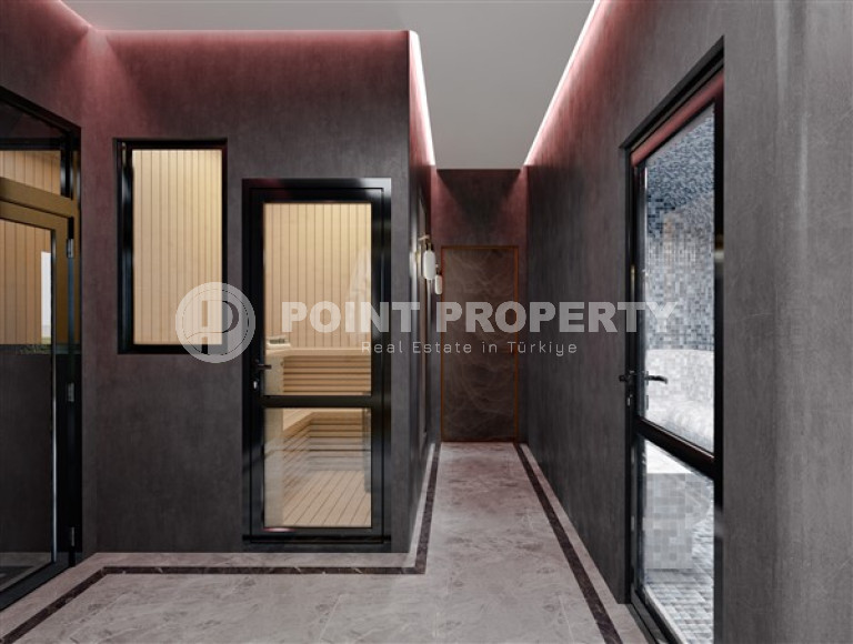 Двухкомнатная квартира, 47м², в строящемся комплексе с оптимальной инфраструктурой, в Махмутларе, Аланья-id-1462-фото-22