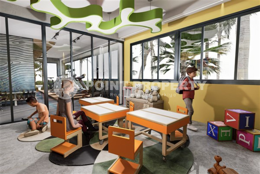 Двухкомнатная квартира, 47м², в строящемся комплексе с оптимальной инфраструктурой, в Махмутларе, Аланья-id-1462-фото-27