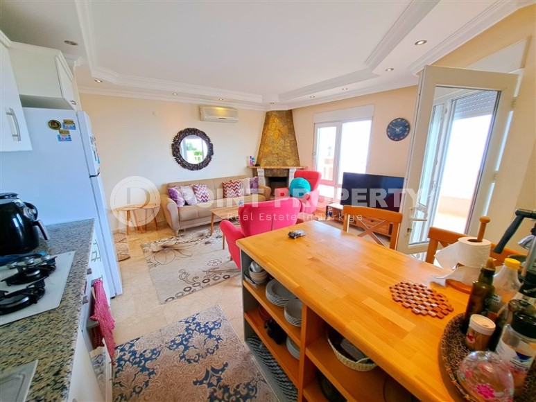 Панорамная квартира с роскошными видами на море, Торосские горы и крепость Аланьи, в элитном районе - Бекташ-id-5920-фото-3