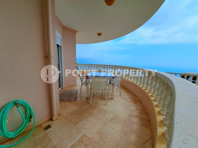 Панорамная квартира с роскошными видами на море, Торосские горы и крепость Аланьи, в элитном районе - Бекташ-id-5920-фото-11