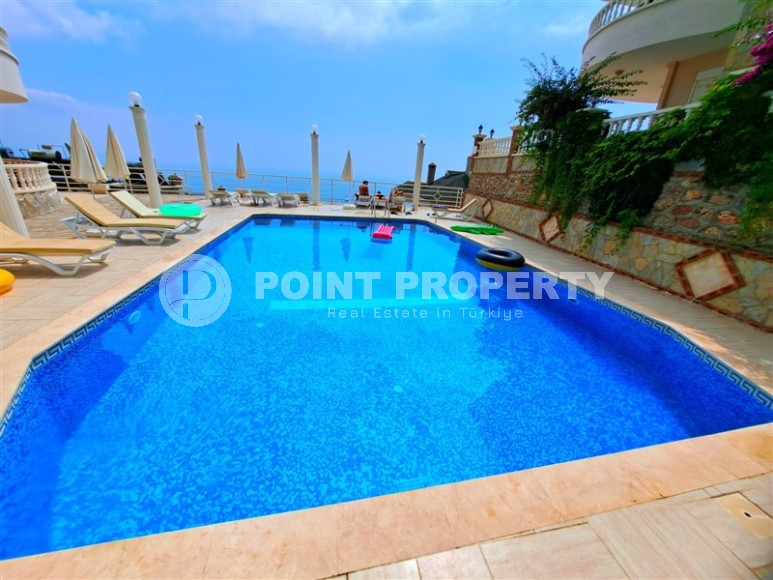 Панорамная квартира с роскошными видами на море, Торосские горы и крепость Аланьи, в элитном районе - Бекташ-id-5920-фото-16