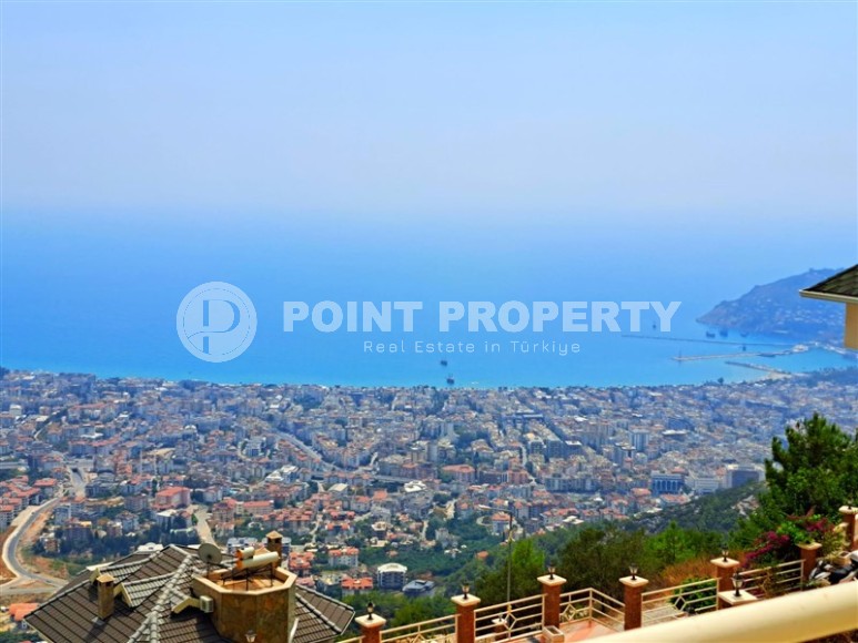 Панорамная квартира с роскошными видами на море, Торосские горы и крепость Аланьи, в элитном районе - Бекташ-id-5920-фото-19
