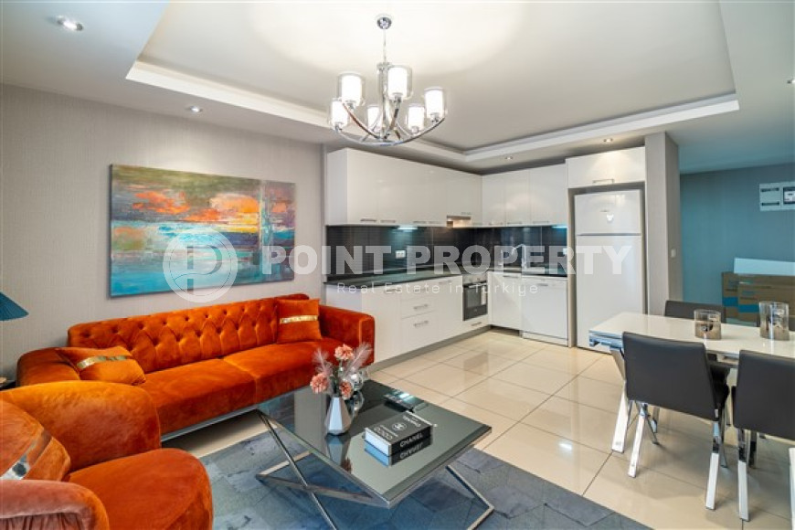 Furnished three-bedroom apartment, 140m², in a luxury complex in Alanya - Cikcilli-id-1463-photo-8