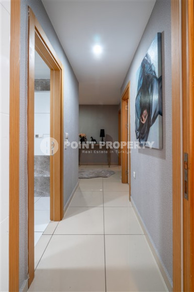 Furnished three-bedroom apartment, 140m², in a luxury complex in Alanya - Cikcilli-id-1463-photo-17