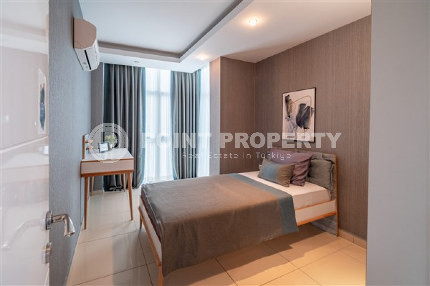 Furnished three-bedroom apartment, 140m², in a luxury complex in Alanya - Cikcilli-id-1463-photo-21